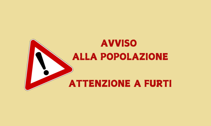 Avviso per la popolazione