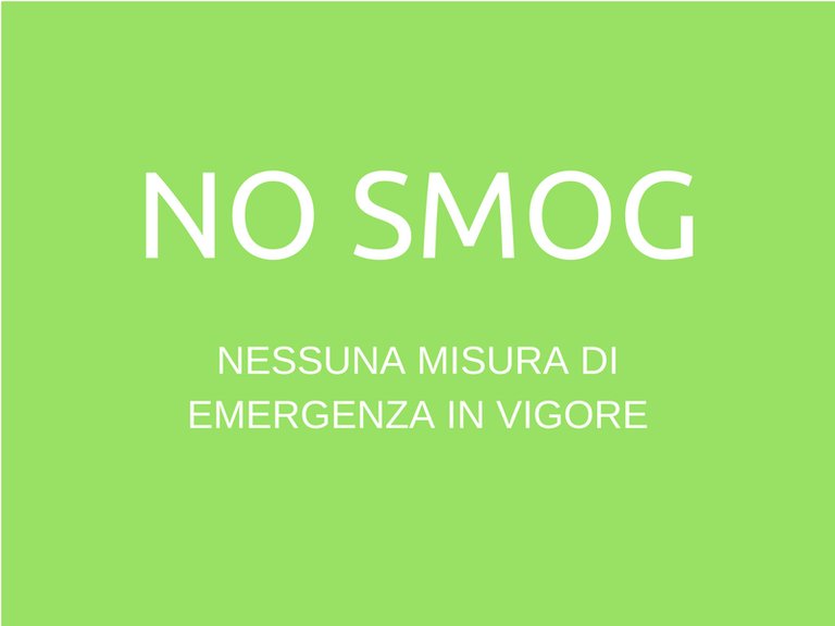 Revocate le misure di emergenza, smog entro i limiti